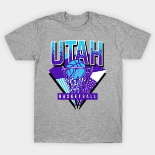 Utah Basketball 90s Throwback T-Shirt